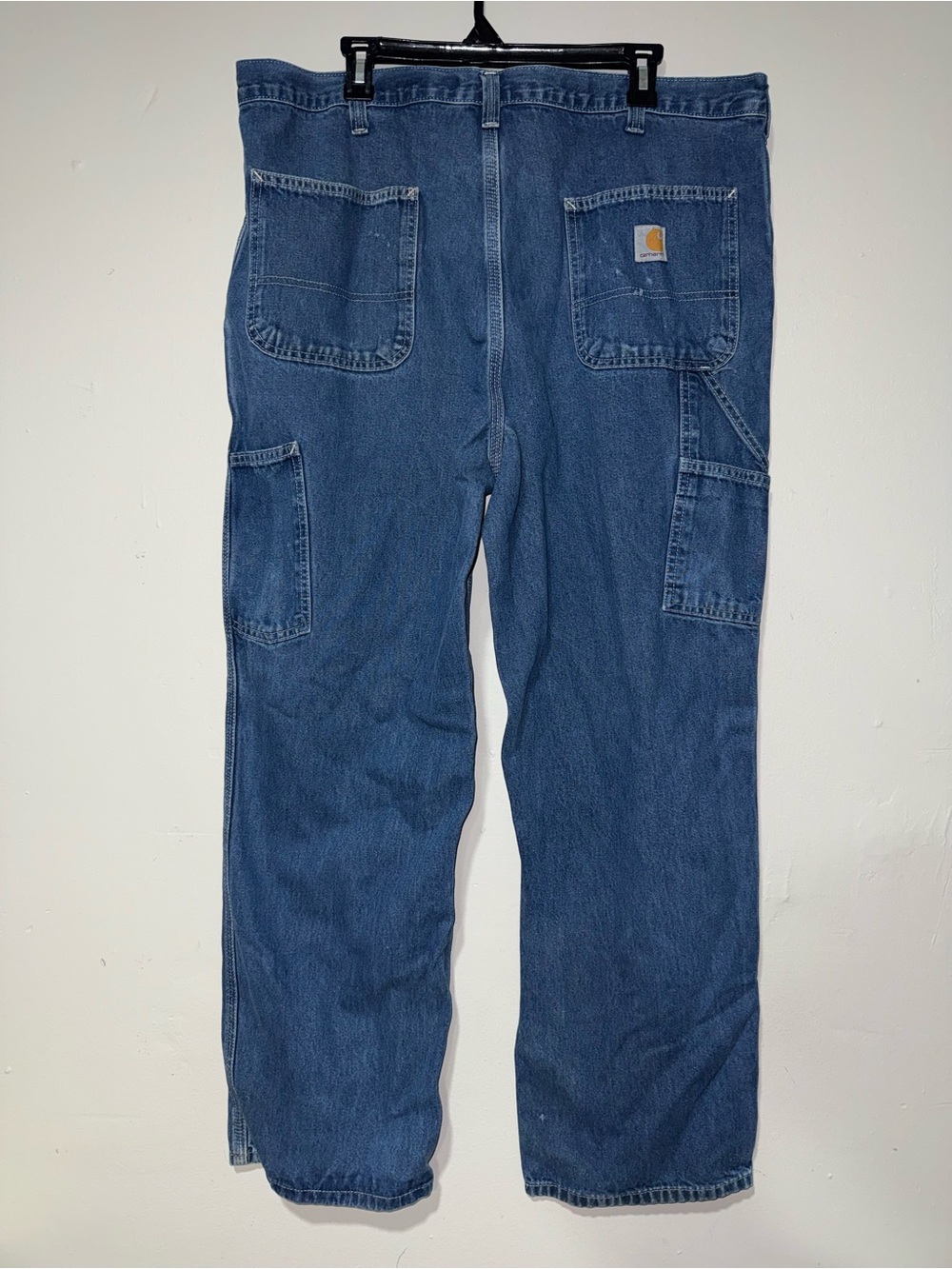 Mens Cartheart Classic Straight-Leg Blue Jeans - Picture 3 of 6